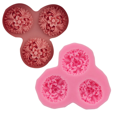3D Blumen Silikon Kuchenform Pfingstrose Rose Fondantform Backwerkzeug Für DIY Schokolade Seife Eiswürfel Rosa Küchenbackform