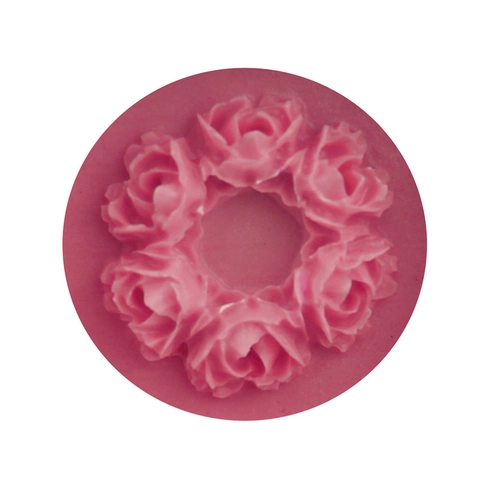 Rosenkranz Silikon Kuchenform DIY Fondant Backwerkzeug Flexible Schokoladenform Rosa Silikon Backform Basteln