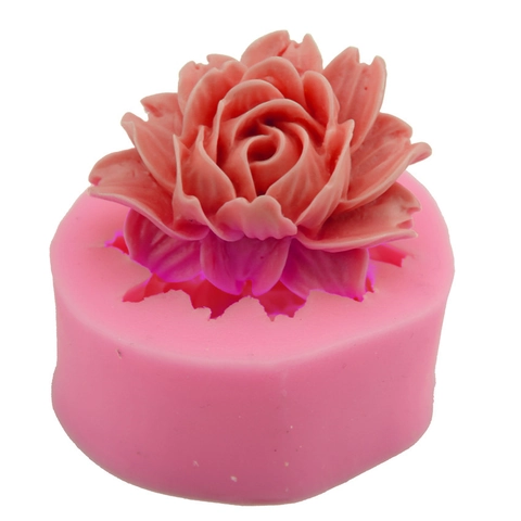 Stampo in Silicone a Forma di Rosa per Decorazione Torte Fai da Te Fondant Cioccolato Sapone Candela Aromaterapia
