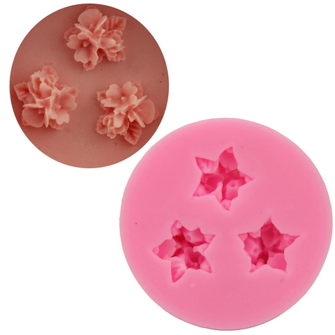 Blumenform Silikon Kuchenform 3D Floral Fondantform Zum Backen DIY Schokolade Gelee Handgemachte Seife Dekorative Küchenwerkzeuge