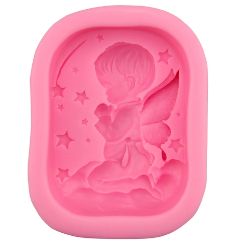 3D Little Angel Praying Silicone Mold For Fondant Cake Chocolate Soap DIY Handmade Baking Tool Sugar Craft Decorating Kitchen Bakeware
