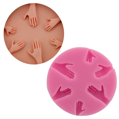 Silicone Hand Palm Shape Cake Mold 3D Fondant Chocolate DIY Baking Tools Soap Clay Mould For Kitchen Craft Decoration