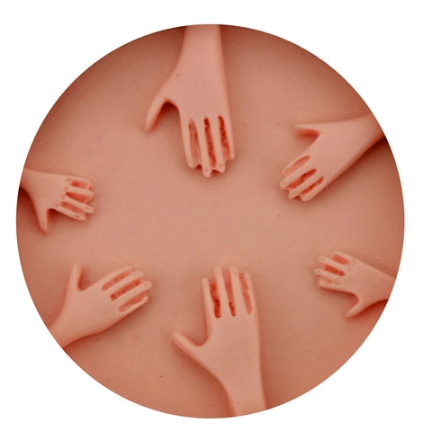 Silicone Hand Palm Shape Cake Mold 3D Fondant Chocolate DIY Baking Tools Soap Clay Mould For Kitchen Craft Decoration