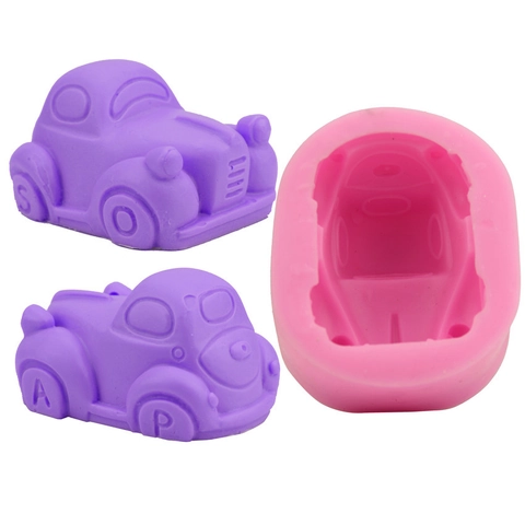 Autoförmige Silikon Kuchenform DIY Fondant Schokolade Backwerkzeug Für Handgemachte Seife Kerze Küche Zubehör Dekor