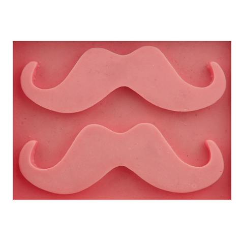 Molde de Silicona con Forma de Bigote para Pastel Fondant Chocolate Herramienta de Horneado DIY Decoración de Postres