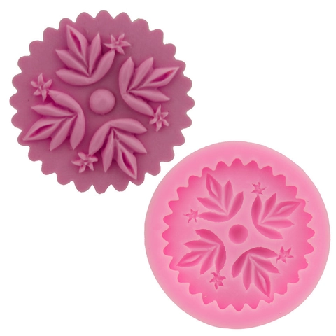 Runde Blatt Blume Silikon Kuchenform Für Fondant Schokolade DIY Backen Handgemachte Seife Harz Ton Form