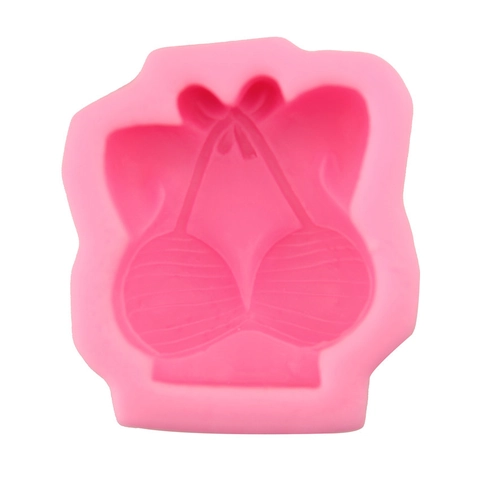 Kreative Silikon Kuchenform Bikini-Form DIY Fondant Backwerkzeug Für Schokolade Handgemachte Seife Kerze Bastelform