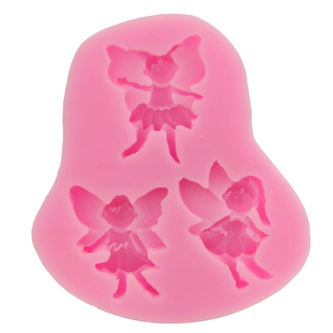 DIY Silikon Fee Engel Biene Kuchenform Fondant Schokolade Seife Form Rosa Flexible Hitzebeständige Backwerkzeug Küche Gadget