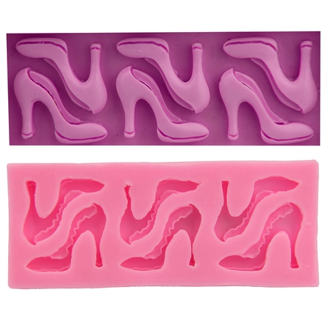 Elegante High Heels Form Silikon Fondant Kuchenform DIY Schokolade Zuckerhandwerk Backen Deko Werkzeuge