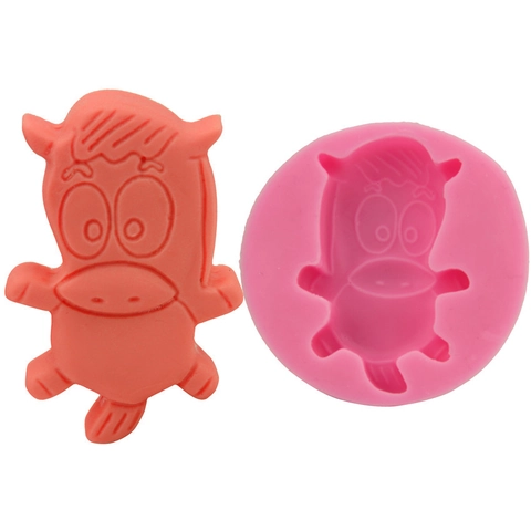 Cartoon Pony Baby Silikon Kuchenform Für DIY Fondant Schokolade Süßigkeiten Eiswürfel Backwerkzeuge Rosa Süße Tierform 3D Form