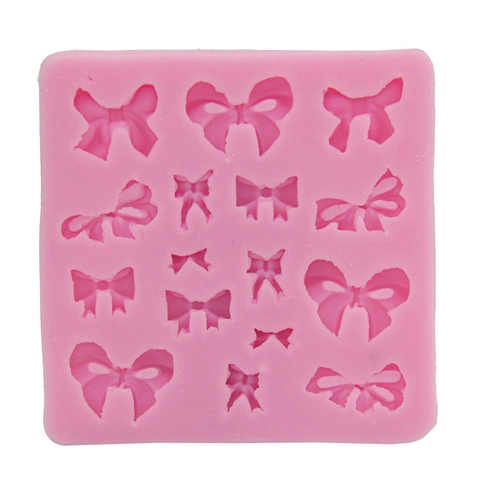 Stampo in Silicone per Fondente a Fiocco per Decorazione Torte Cioccolato Caramelle Sugarcraft Forma a Fiocco Stampo in Silicone
