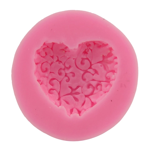 Silikon Herz Blumenform Fondant Kuchen Dekoration Werkzeug DIY Handgemachte Seife Schokolade Kerze Harz Relief Floral Backzubehör