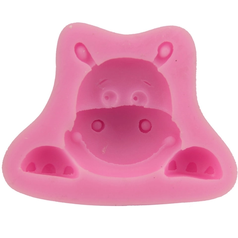 Süße Nilpferd Silikon Fondant Kuchenform DIY Schokolade Harz Handwerk Backwerkzeug Dekorative Nilpferd Form Küchenhelfer