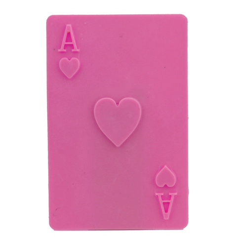 Poker Ace Silikon Fondant Kuchenform Kartenmuster Schokolade Süßigkeiten Backwerkzeug DIY Handwerk Backzubehör
