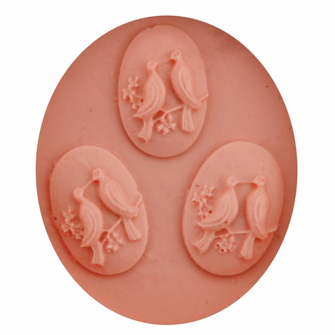 3D Silikon Vogel Fondant Form Für Kuchen Dekoration Schokolade Backwerkzeug Rosa Flexibel DIY Handwerk Vögel Auf Ast Relief Form