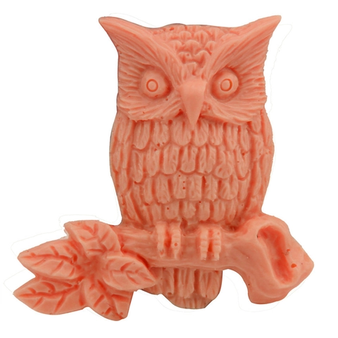 Molde de Silicona Búho En Rama DIY 3D para Fondant Herramienta Repostería Chocolate Jabón Vela Resina Arcilla Manualidades