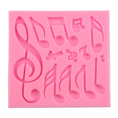 Stampo in Silicone per Fondente a Forma di Note Musicali Simbolo Musicale per Cioccolato Strumento di Cottura DIY per Dessert