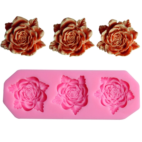 Rosenblüte Silikonform Für Fondant Kuchen Dekoration Schokolade Süßigkeiten Backwerkzeug Hitzebeständige Florale Rosa Form