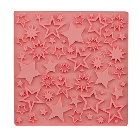 Sternenmuster Silikon Fondantform Für Tortendekoration DIY Backwerkzeug Schokolade Keks Druckpad Küche Backform