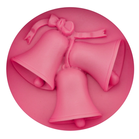 Christmas 3 Bells Silicone Fondant Mold DIY Chocolate Baking Tool Bow Knot Cake Decoration Sugarcraft Mold For Kitchen Home