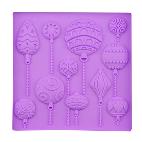 Weihnachtskugel Silikon Fondant Form Für Kuchendekoration Schokolade Süßigkeiten DIY Backwerkzeug Festliche Küche Backform