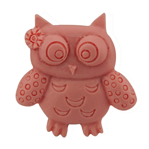 Eulenform Silikon Fondant Form DIY Schokoladen Backwerkzeug 3D Tier Kuchen Dekorationsform Rosa Zucker Handwerk Werkzeug