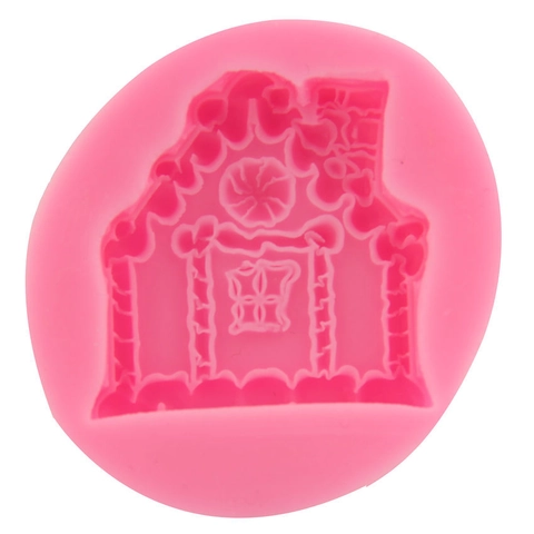 Schloss Haus Form Silikon Fondant Form DIY Schokolade Kuchen Dekorieren Backwerkzeug Lebkuchenhaus Form Silikon Backzubehör