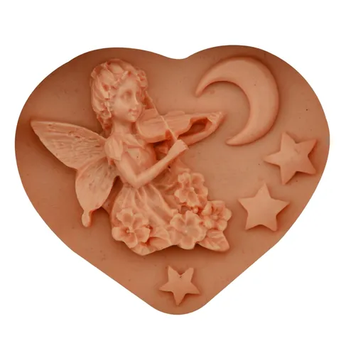 Engel Fee Mond Stern Herzform Silikonform Fondant Schokolade Seife DIY Backen Kuchen Dekoration Werkzeug Handwerk