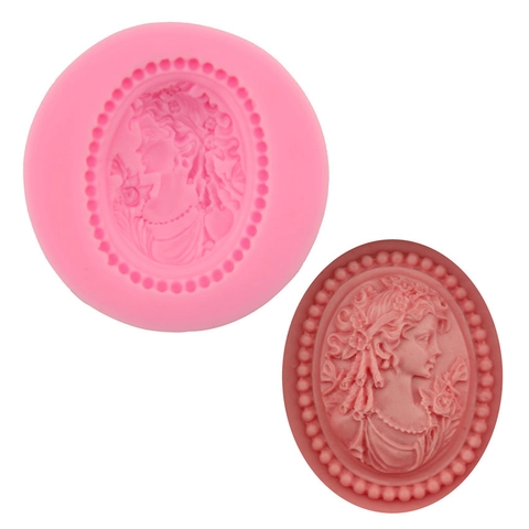 Siliconen Mal Met Reliëf Van Koningin-portret Voor 3D Fondant En Chocolade Duurzaam DIY-gereedschap Voor Klassieke Taartdecoratie