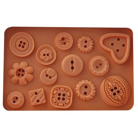 Silicone Button Cake Mold Heart Shapes Fondant Mold DIY Chocolate Sugarcraft Baking Decoration Tools Handmade Soap Mold Tray