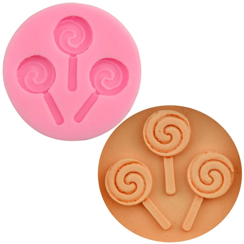 Spiraal Lolly Siliconen Mal Chocolade Snoep Fondant Taart Decoratie Gereedschap DIY Bakken Accessoire Hittebestendig