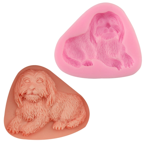 Hund Löwe Form Silikon Fondant Kuchenform DIY Schokolade Backen Deko Werkzeuge Für Küche Handgemachte Seife Gipsform