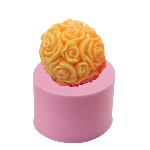 Grande Stampo in Silicone per Torte Fondente a Bouquet di Rose Sapone Artigianale Cottura 3D Cioccolato Argilla Silicone