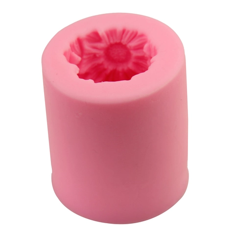 Sunflower Bouquet Silicone Mold For DIY Handmade Soap Candle Cake Decorating 3D Relief Food Grade Heat Resistant Fondant Mold