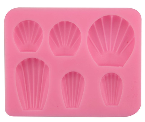 Shell Scallop Silicone Mold For DIY Cake Chocolate Dessert Baking Handmade Soap Clay Jewelry Making Tool Pink
