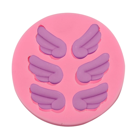 Engelsflügel Silikon Fondantform Für Schokoladenkuchen Dekoration Backwerkzeug Rosa Flexibel Harz Ton Handwerk Form