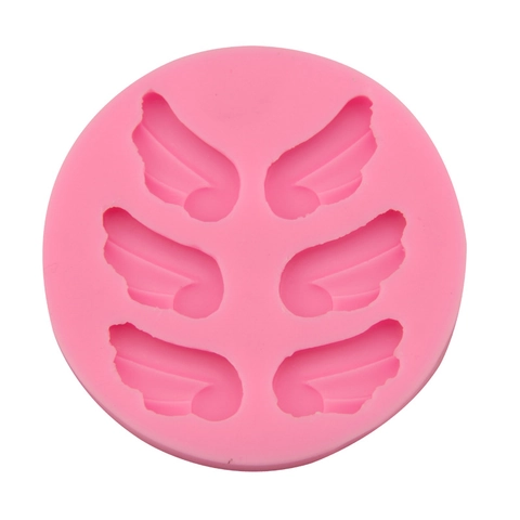 Engelsflügel Silikon Fondantform Für Schokoladenkuchen Dekoration Backwerkzeug Rosa Flexibel Harz Ton Handwerk Form