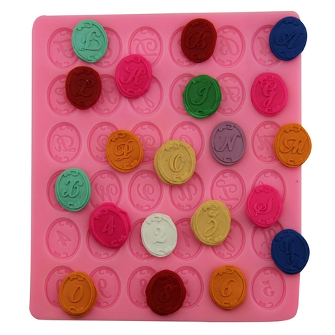 Roman Letter Alphabet Number Silicone Mold DIY Baking Decoration Tool For Cake Chocolate Fondant Sugarcraft Sugarpaste
