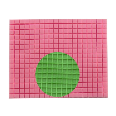 Mini Rejilla Cuadrada Molde de Silicona Fondant Bandeja de Horneado Flexible Chocolate Tapete de Silicona Suave Multirejilla