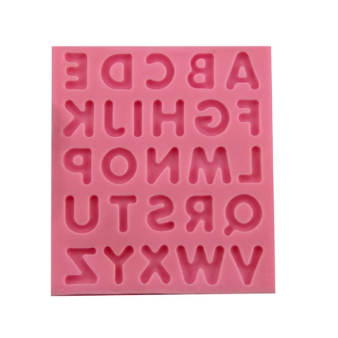 Uppercase Alphabet Letters Silicone Cake Mold Liquid Silicone Chocolate Fondant Tray For DIY Baking Tools Kitchen Tools