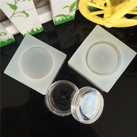 DIY Small Round Box Silicone Mold For Jewelry Storage Container Crystal Epoxy Resin Casting Mirror Finish Craft Tool Mold
