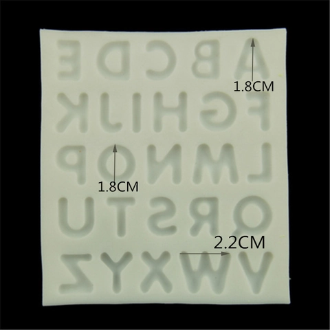 DIY Backen Fondant Silikon Kuchenform Großbuchstaben Kleinbuchstaben Alphabet Buchstaben Schokolade Keks Gelee Formwerkzeug