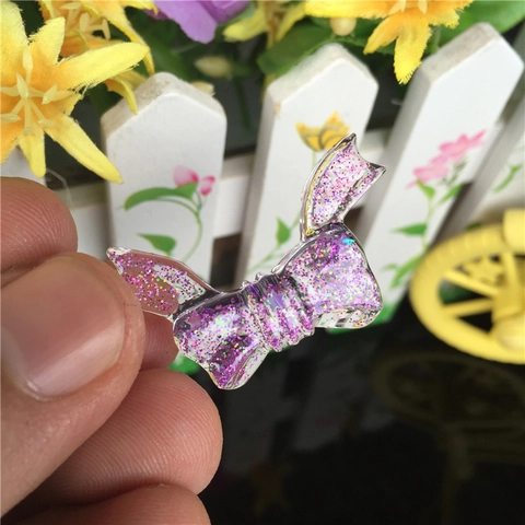 Strik Siliconen Mal 8-Holte Spiegeloppervlak Vlinderdas Vorm DIY Hars Sieraden Gietvorm Voor Taart Chocolade Decoratie