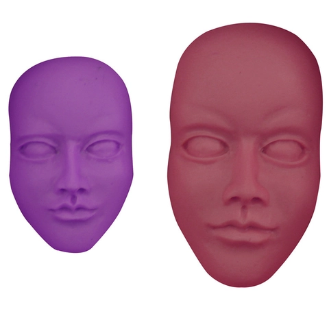 Human Face Shape Silicone Fondant Mold DIY Chocolate Cake Decorating Tool Realistic Dual Faces Plaster Soap Resin Baking Mold