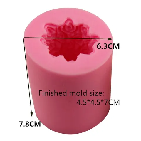 Rosensäule Silikonform Für Fondant Kuchen Schokolade Seife Kerze Herstellung DIY Backen Dekoration Werkzeug Hitzebeständig