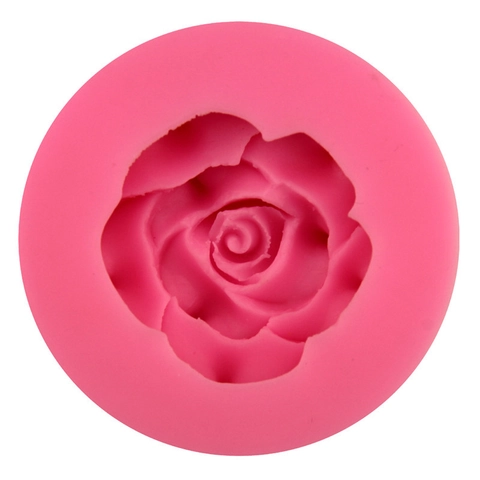 3D Rose Flower Silicone Mold Circular DIY Baking Tool For Cake Fondant Chocolate Soap Handmade Craft Kitchen Bakeware