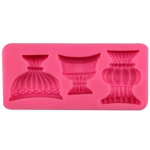 European Vase Trophy Silicone Fondant Mold DIY Chocolate Baking Mould For Cake Decoration Relief Clay Resin Crafting Tools