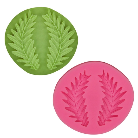 Moule en Silicone pour Fondant Feuille Algue Branche d'Olivier pour Décoration de Gâteaux DIY Chocolat Outil de Cuisson Accessoire de Cuisine