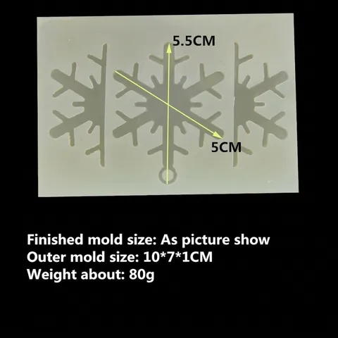3D Schneeflocke Silikonform Für DIY Harz Kristall Epoxy Schmuckherstellung Weihnachten Kuchen Schokolade Backen Deko Werkzeug