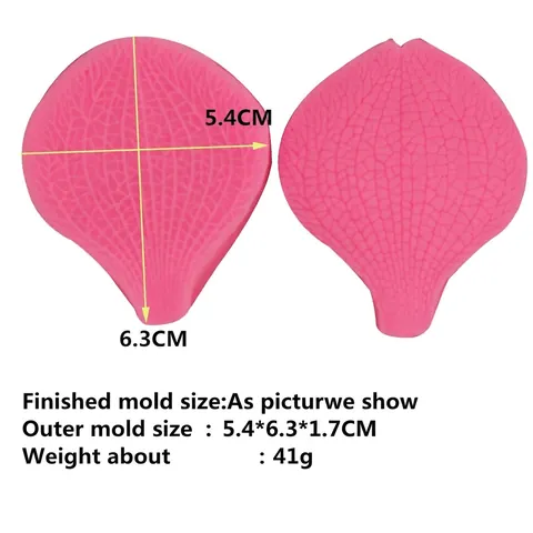 Silikon Blattnadel Form Doppelseitig Blütenblatt Textur Fondant Kuchenform DIY Backwerkzeuge Für Sugar Craft Schokolade Dekor
